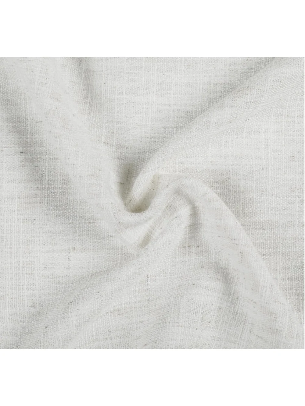 TWOPAGES Pinch Pleated Linen Curtain, Beige White, 52Wx84L 1panel